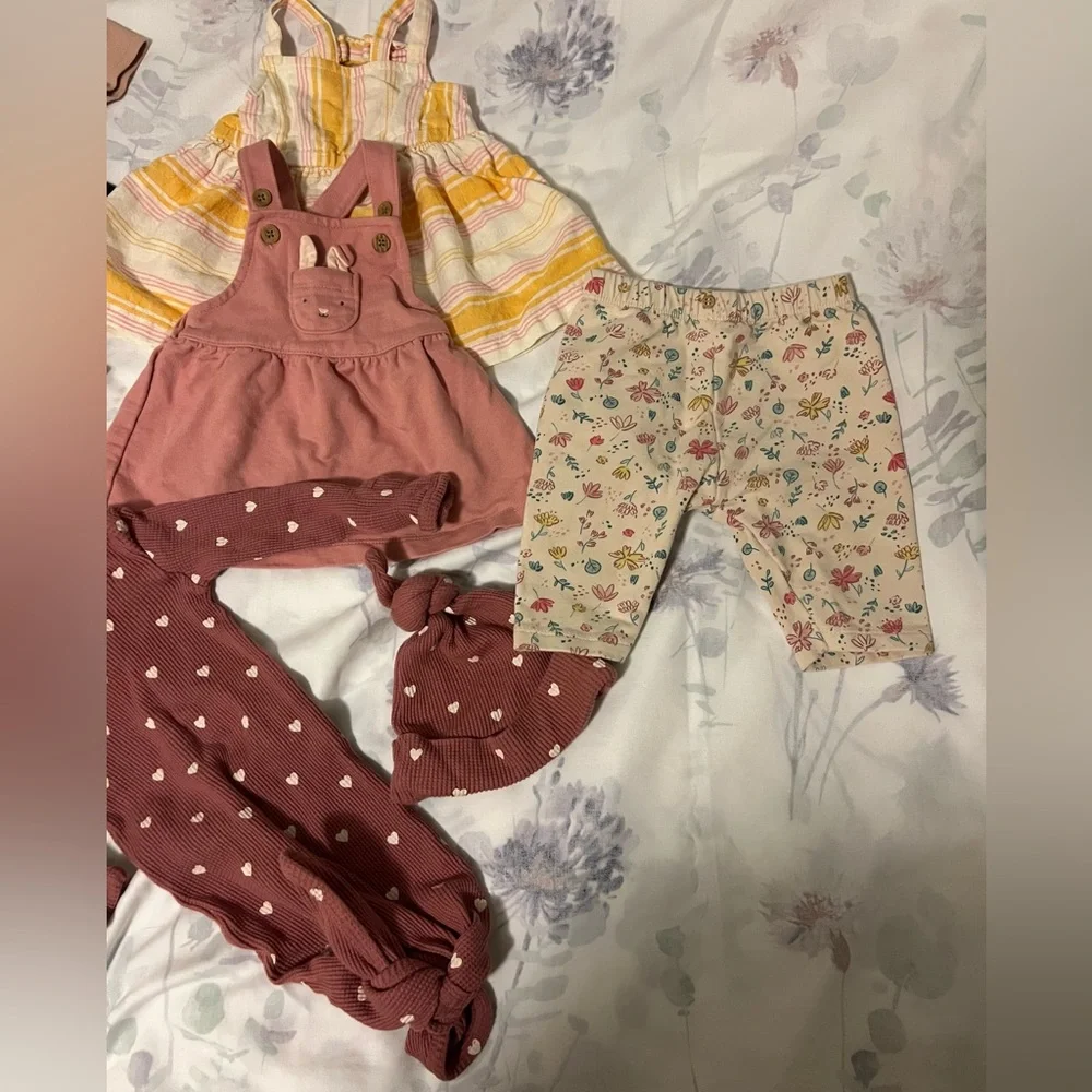 Baby Girl 0-3M 15 Piece Clothing Lot Carter’s Zara Gerber SpearmintLOVE